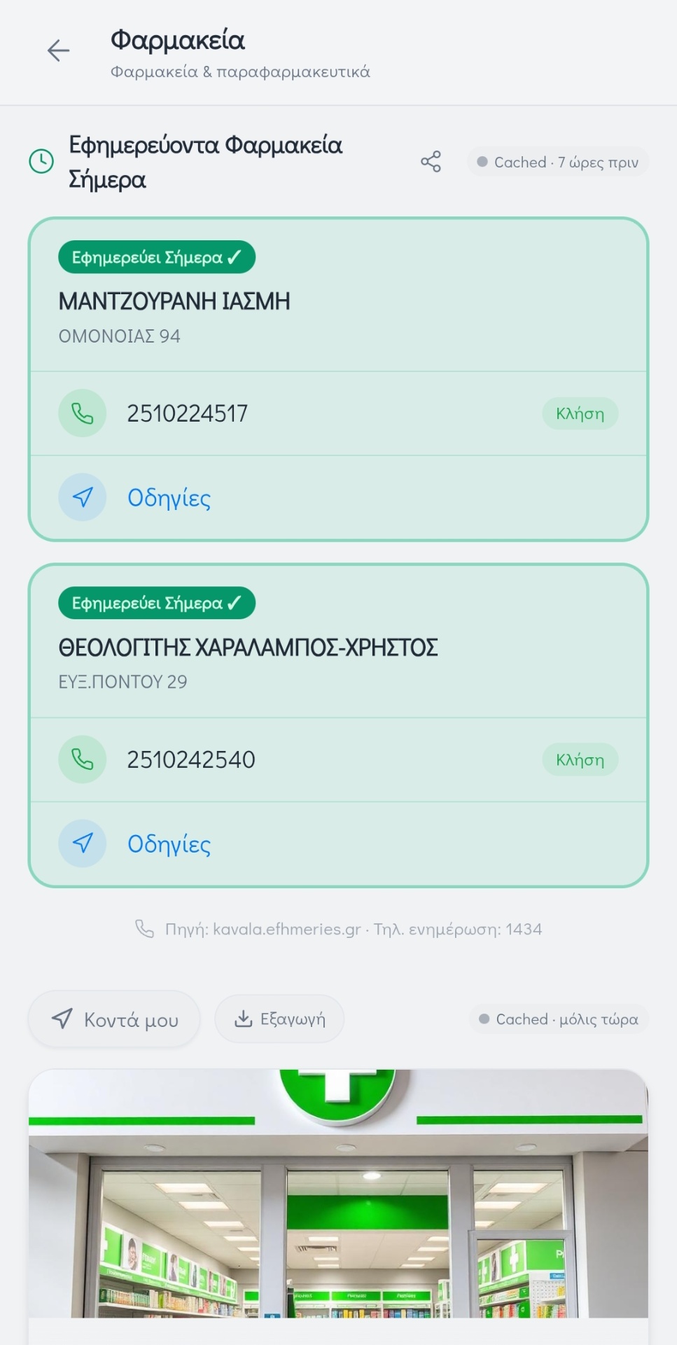 Εφημερεύοντα Φαρμακεία